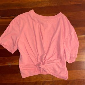 pink top shop shirt